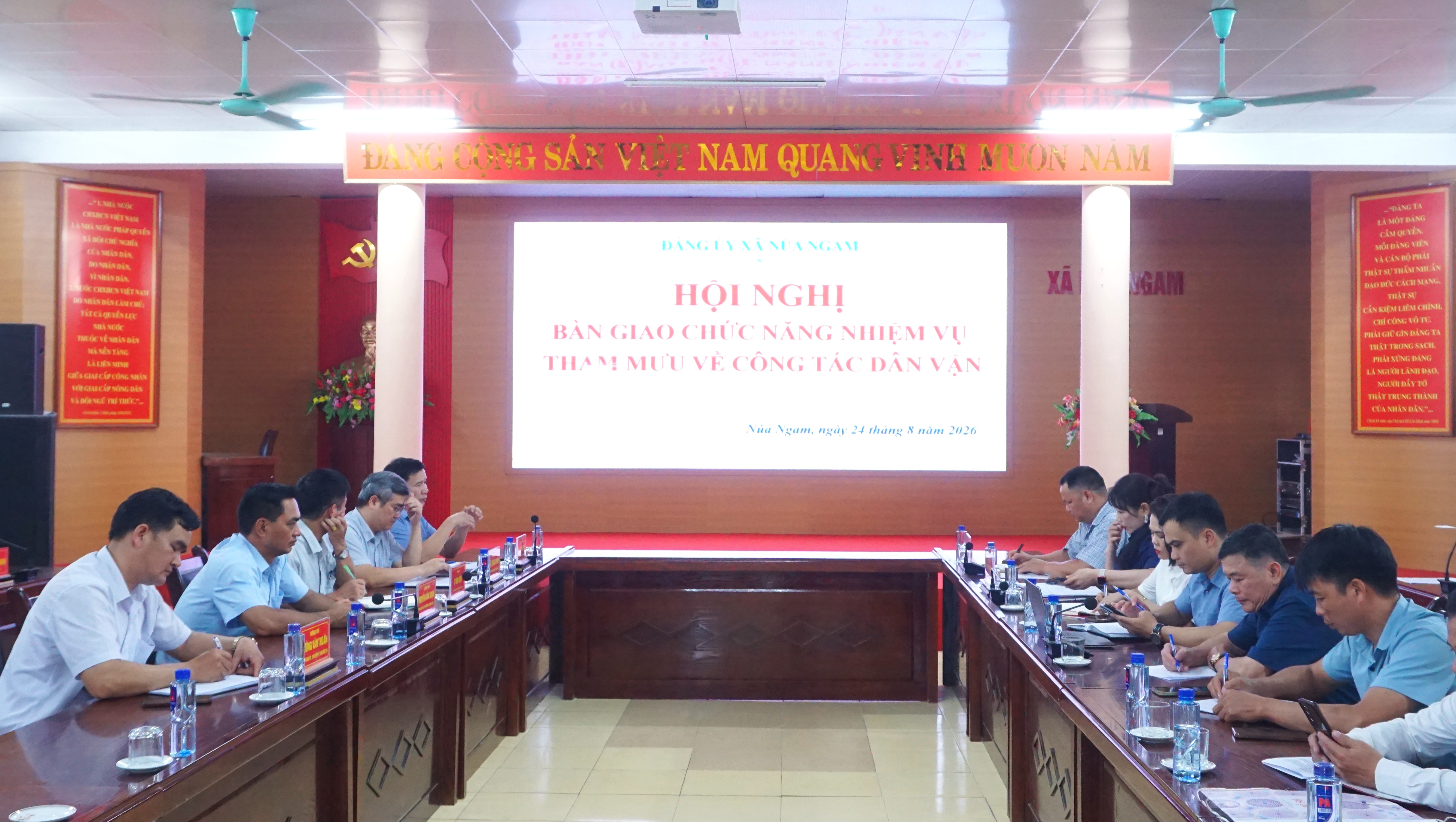 Hội nghị bàn giao chức năng, nhiệm vụ tham mưu về công tác dân vận