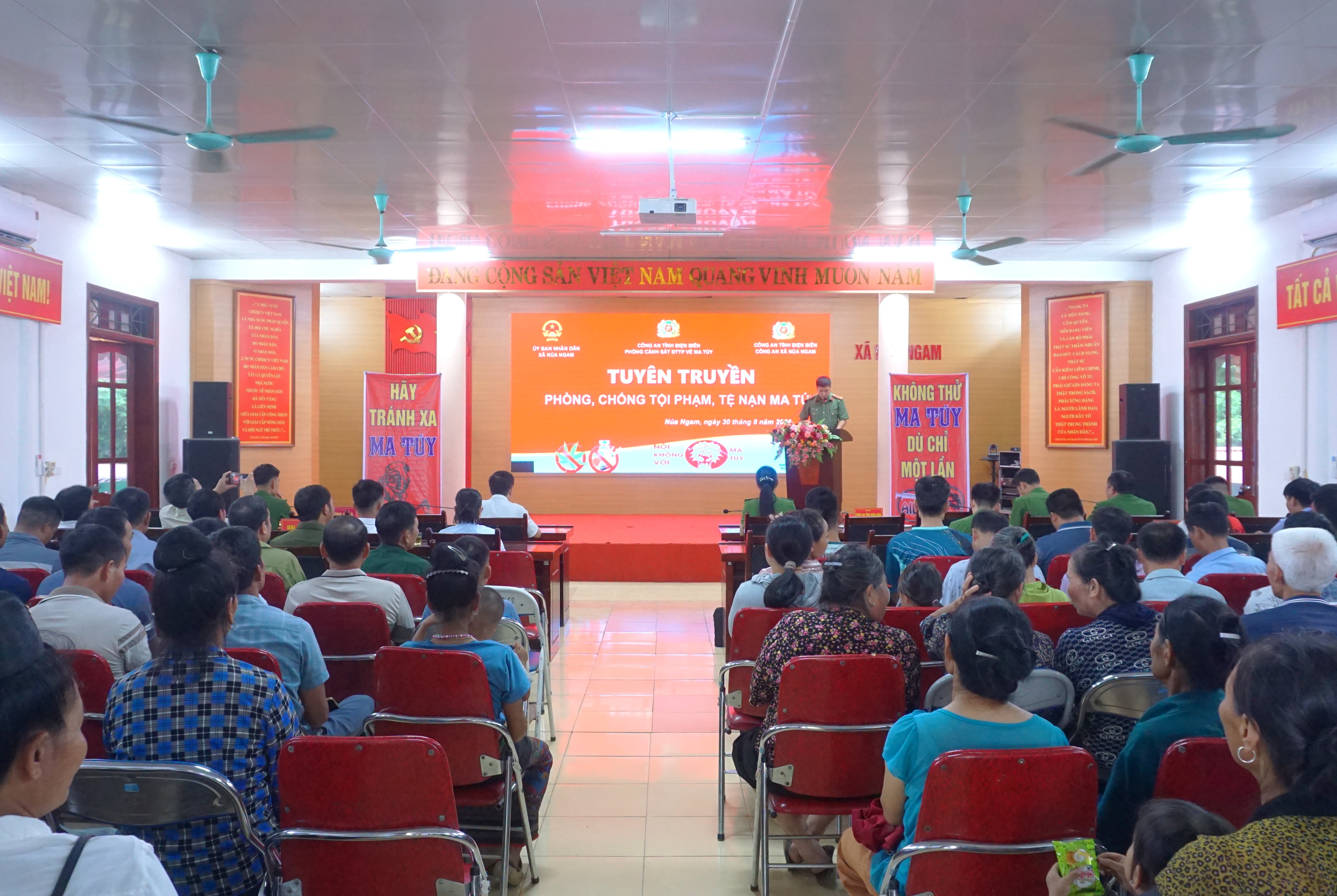 Xã Núa Ngam đẩy mạnh tuyên truyền phòng, chống tội phạm, tệ nạn ma túy