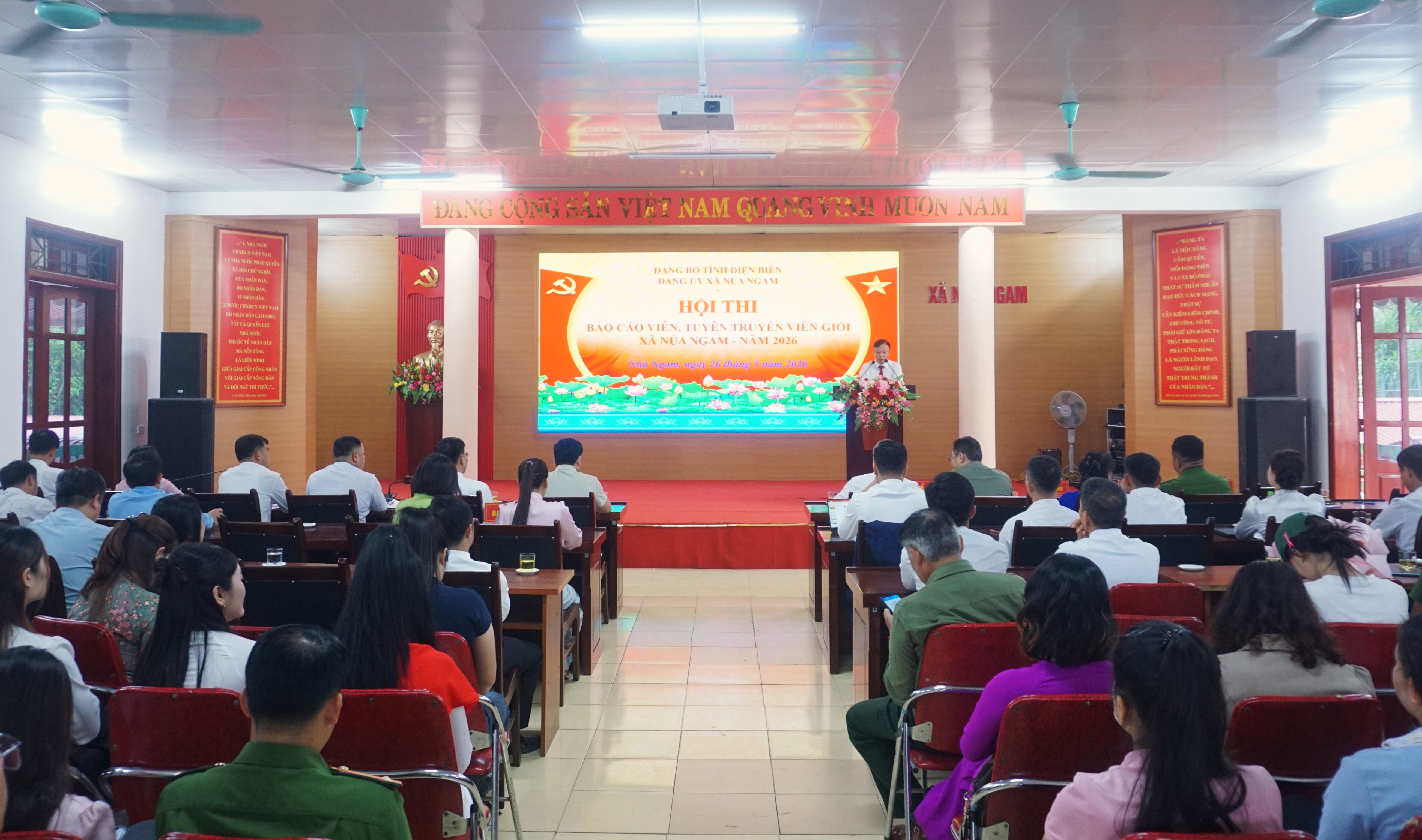 Hội thi Báo cáo viên, Tuyên truyền viên giỏi xã Núa Ngam năm 2026